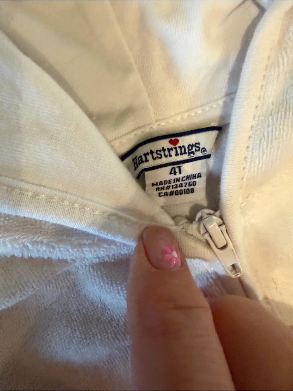 Hartstrings Toddler Girl White Terry Cloth Swim Cover Up Dress NWT 4T